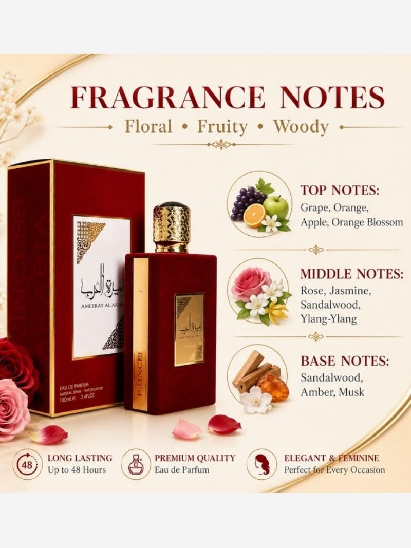 Ameerat Perfume Al Arab by Asdaaf, Eau De Parfum, Women, 100 ML