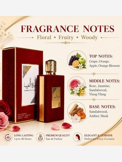 Ameerat Perfume Al Arab by Asdaaf, Eau De Parfum, Women, 100 ML