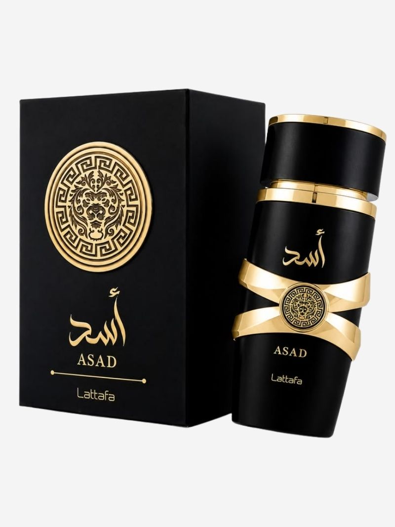 Asad Black by Lattafa, Eau De Parfum, Unisex, 100 ML
