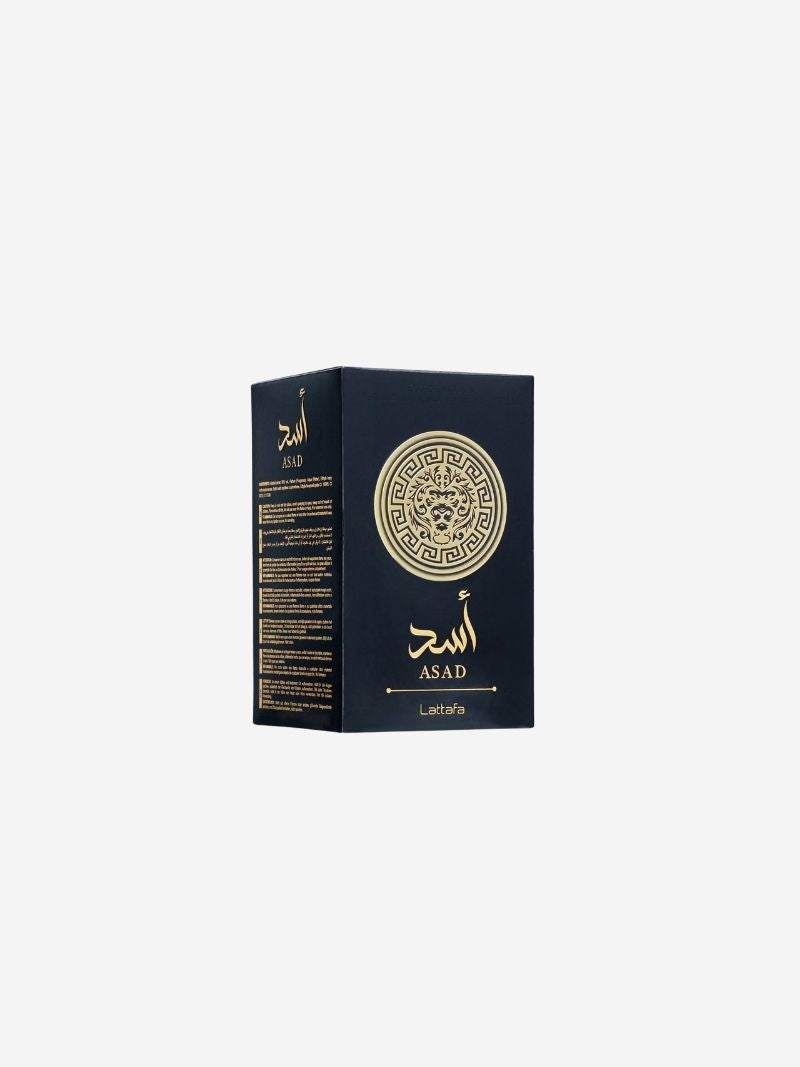 Asad Black by Lattafa, Eau De Parfum, Unisex, 100 ML