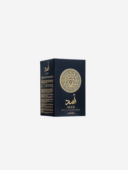 Asad Black by Lattafa, Eau De Parfum, Unisex, 100 ML