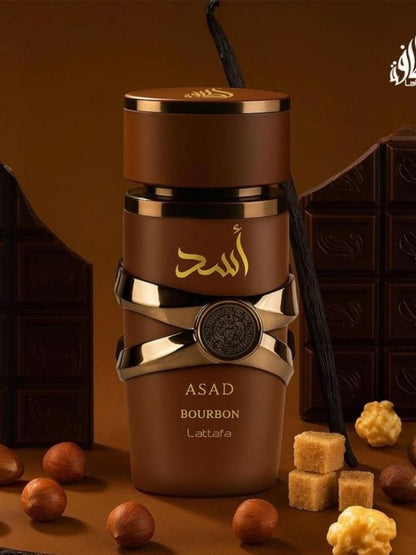 Asad bourbon by Lattafa, Eau De Parfum, Men's Fragrance / Unisex, 100 ML