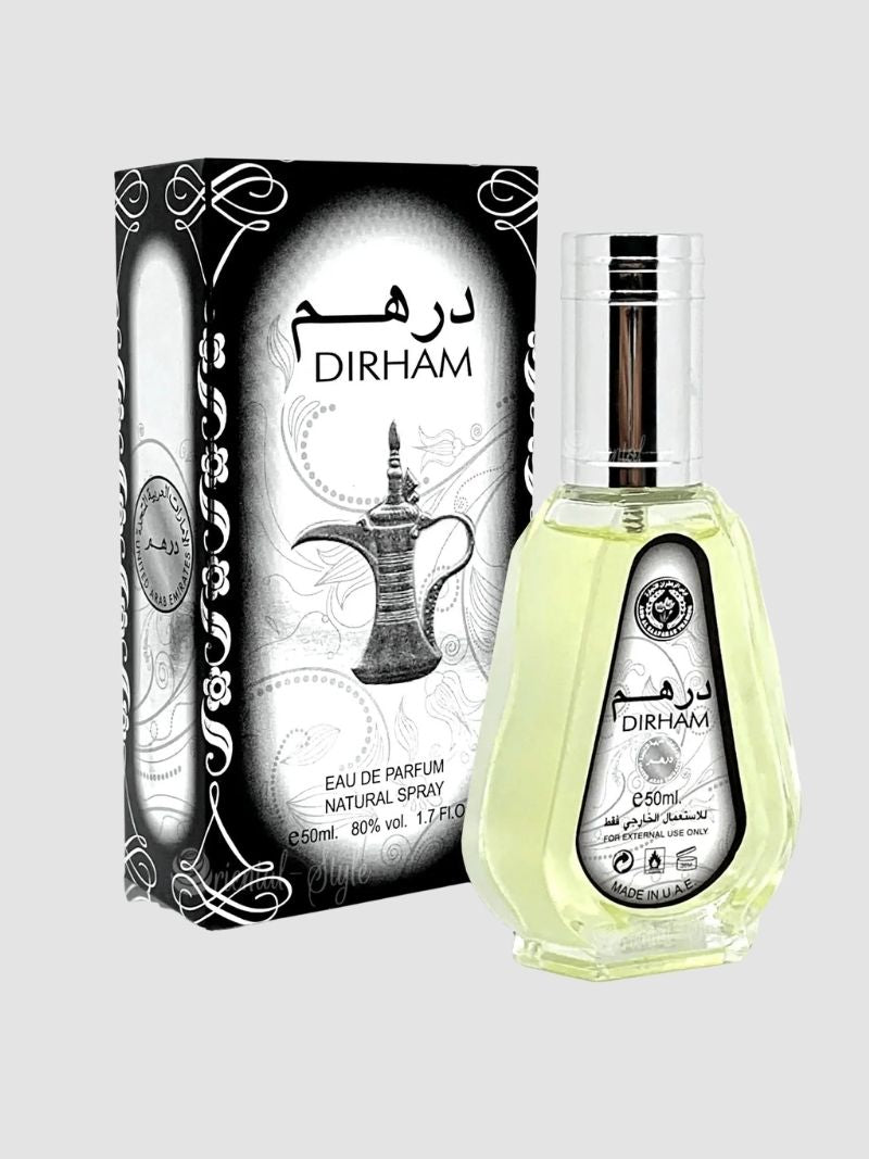 Dirham Eau de Parfum - Fresh, Floral, Lively, Slightly Woody - Women Eau de Parfum - 50ml