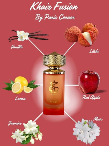Khair Fusion by Paris Corner, Eau De Parfum, Women, 100 ML