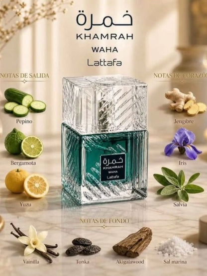 Khamra Waha by Lattafa, Eau De Parfum, Unisex, 100 ML