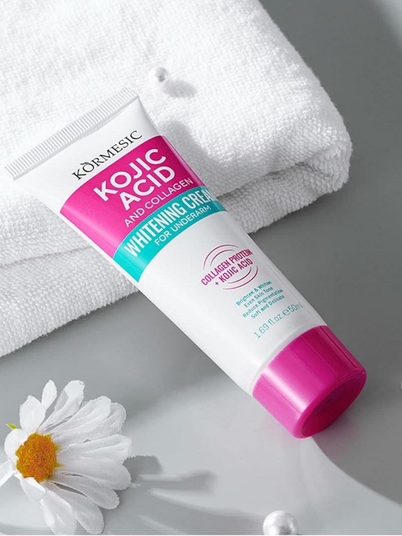 Kojic Acid and Collage, Whitening Cream for underarm by Kormesic, Cream, Unisex, 50 ML