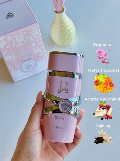 Yara Pink by Lattafa, Eau De Parfum, Women, 100 ML