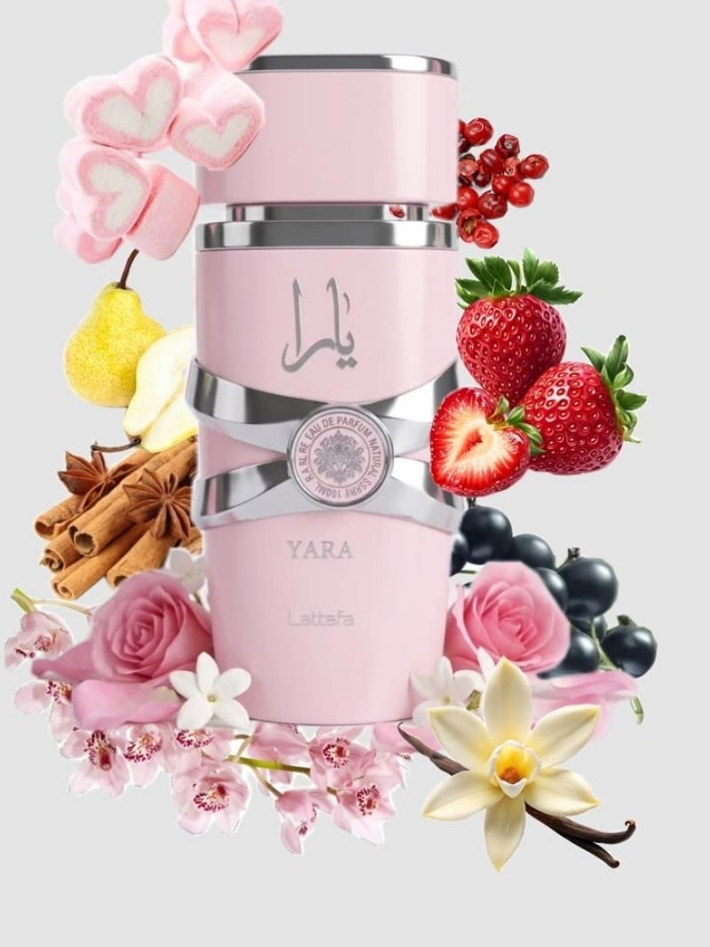 Yara Pink by Lattafa, Eau De Parfum, Women, 100 ML