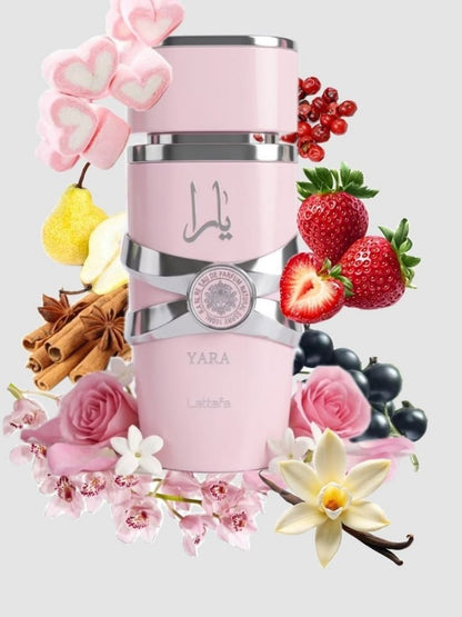 Yara Pink by Lattafa, Eau De Parfum, Women, 100 ML
