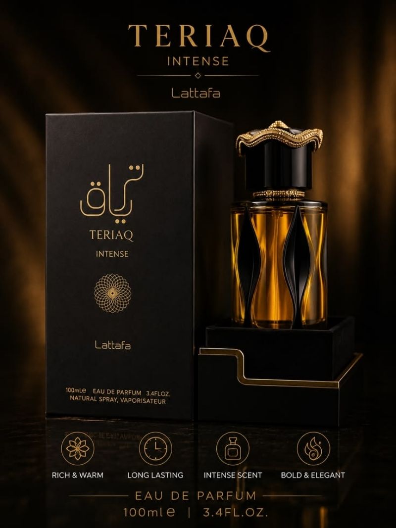 Teriaq Intense by Lattafa, Eau De Parfum, Unisex, 100 ML