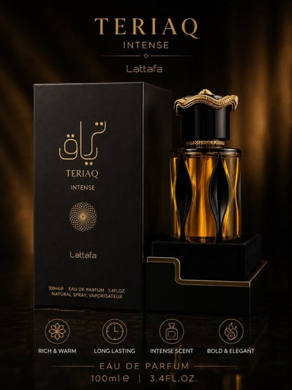 Teriaq Intense by Lattafa, Eau De Parfum, Unisex, 100 ML
